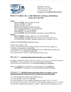 PV Conseil Municipal du 05 05 2025