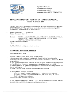 PV Conseil Municipal du 20 03 2026