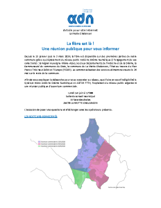 La fibre est là! Réunion publique
